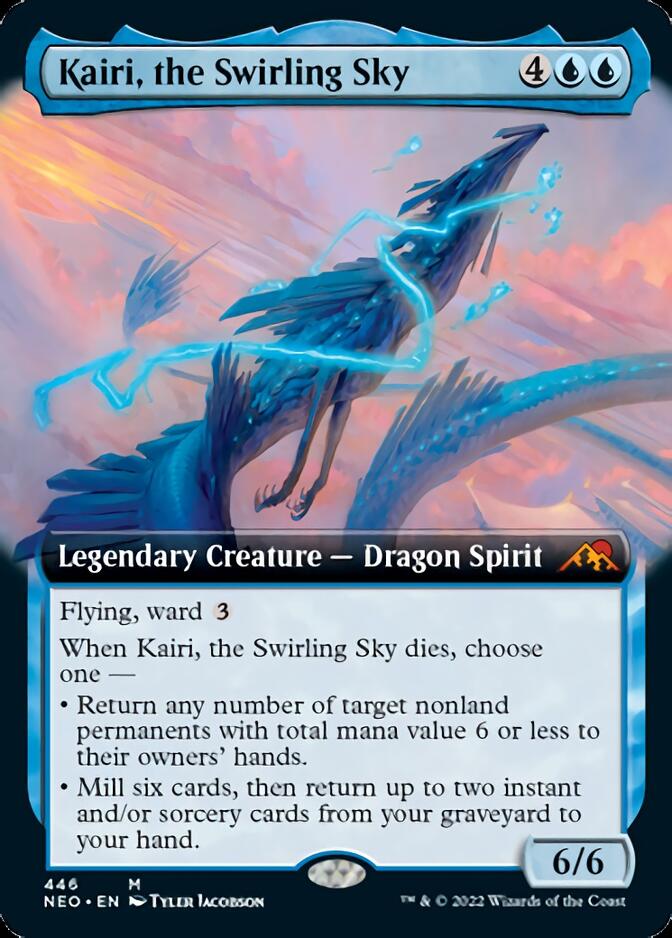 Kairi, the Swirling Sky (Extended Art) [Kamigawa: Neon Dynasty] | The CG Realm