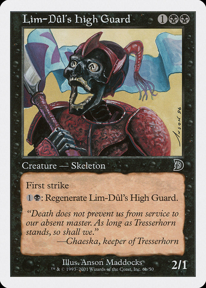 Lim-Dul's High Guard (Holding Flag) [Deckmasters] | The CG Realm