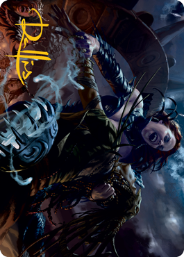 Olivia's Midnight Ambush Art Card (Gold-Stamped Signature) [Innistrad: Midnight Hunt Art Series] | The CG Realm