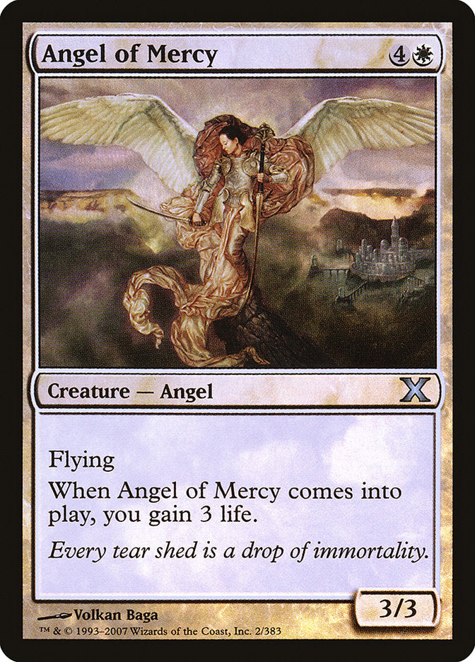 Angel of Mercy (Premium Foil) [Tenth Edition] | The CG Realm