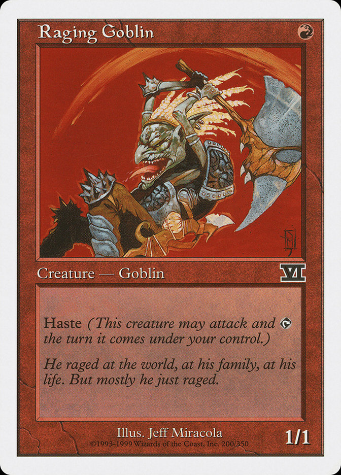 Raging Goblin [Classic Sixth Edition] | The CG Realm