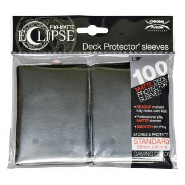 PRO-Matte Eclipse Jet Black Standard Deck Protector sleeve 100ct | The CG Realm