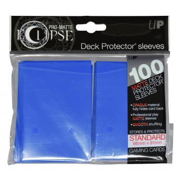 PRO-Matte Eclipse Pacific Blue Standard Deck Protector sleeve 100ct | The CG Realm