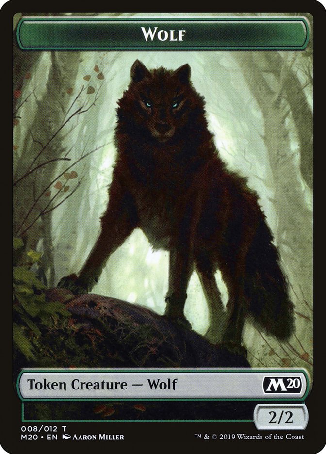 Wolf Token [Core Set 2020 Tokens] | The CG Realm