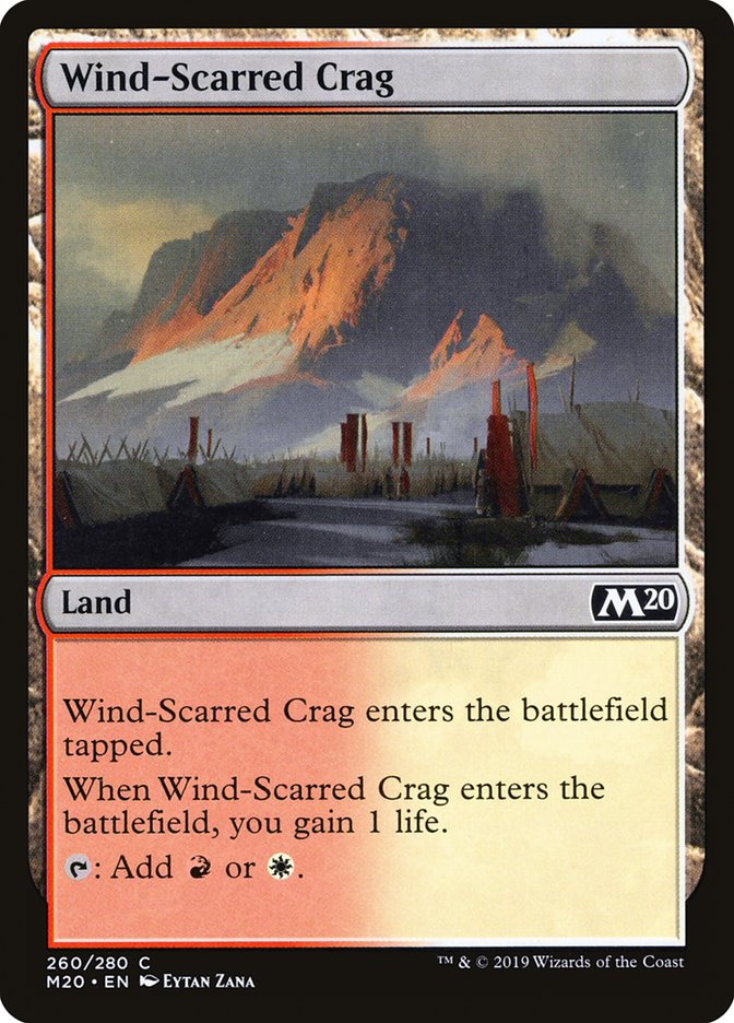 Wind-Scarred Crag [Core Set 2020] | The CG Realm
