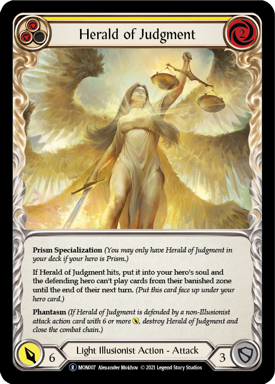 Herald of Judgment [U-MON007-RF] (Monarch Unlimited)  Unlimited Rainbow Foil | The CG Realm