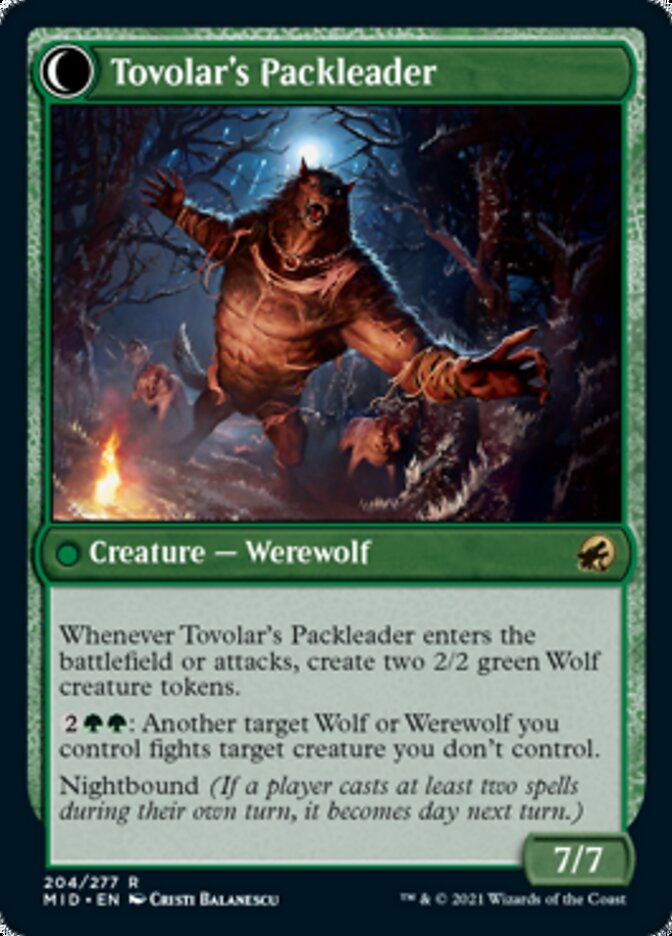Tovolar's Huntmaster (MID-204) - Innistrad: Midnight Hunt: (Double Faced Transform)
