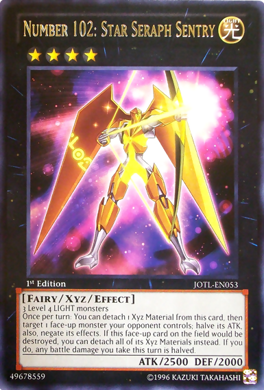 Number 102: Star Seraph Sentry [JOTL-EN053] Rare | The CG Realm