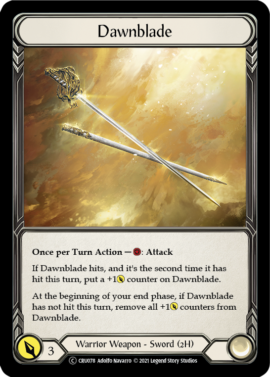 Dawnblade [U-CRU078] (Crucible of War Unlimited)  Unlimited Rainbow Foil | The CG Realm