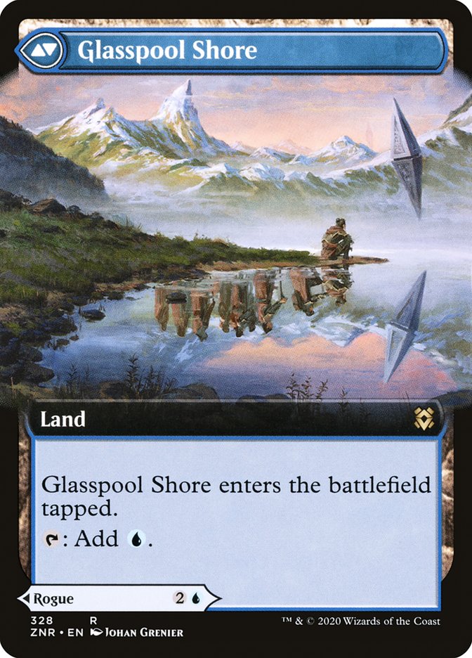 Glasspool Mimic // Glasspool Shore (Extended Art) [Zendikar Rising] | The CG Realm