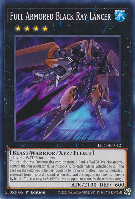 Full Armored Black Ray Lancer [LED9-EN012] Common | The CG Realm