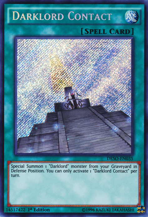 Darklord Contact [DESO-EN035] Secret Rare | The CG Realm