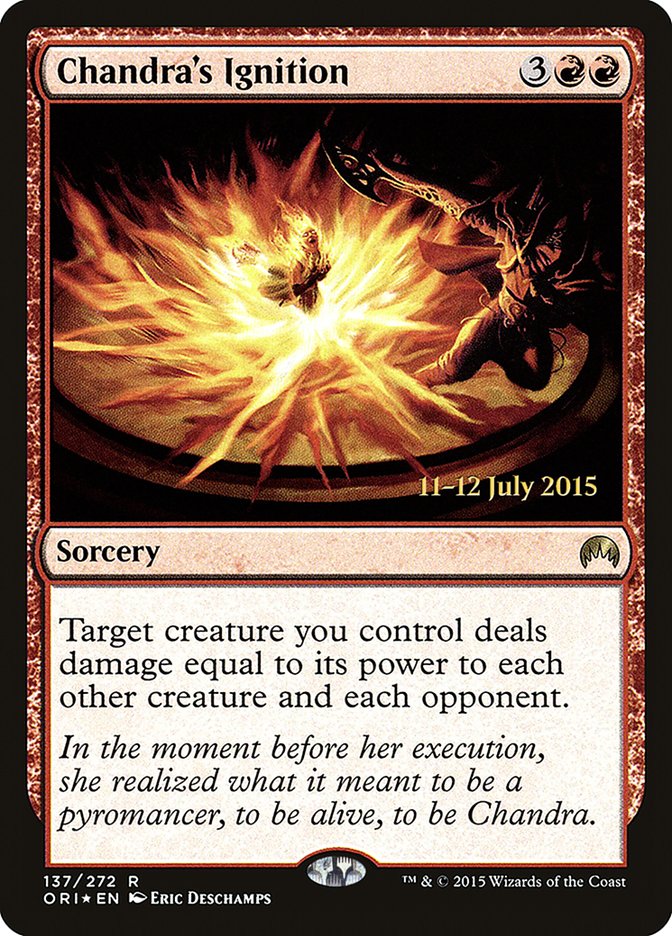 Chandra's Ignition [Magic Origins Prerelease Promos] | The CG Realm