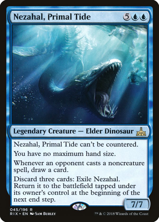 Nezahal, Primal Tide [Rivals of Ixalan] | The CG Realm