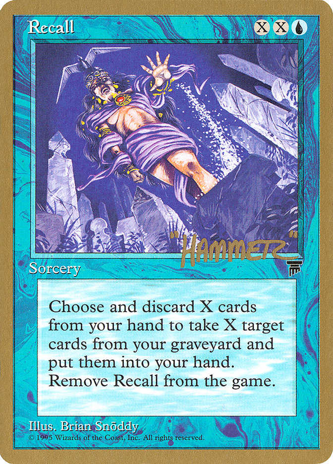 Recall (Shawn "Hammer" Regnier) [Pro Tour Collector Set] | The CG Realm