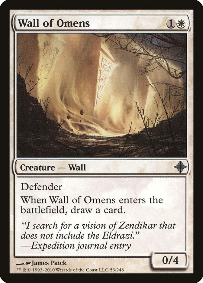 Wall of Omens [Rise of the Eldrazi] | The CG Realm