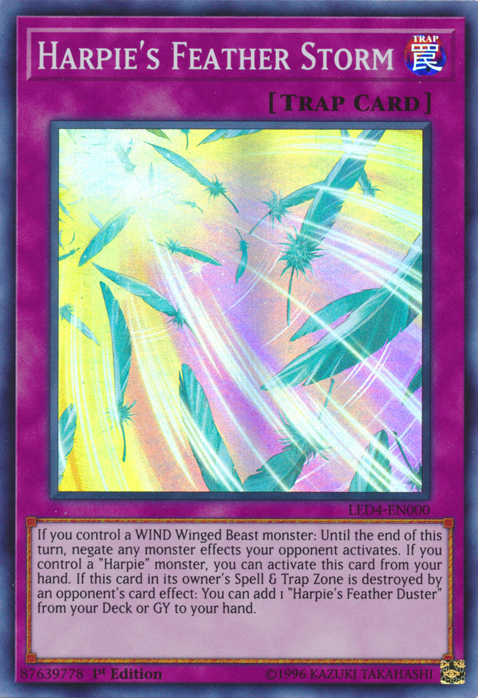 Harpie's Feather Storm [LED4-EN000] Super Rare | The CG Realm