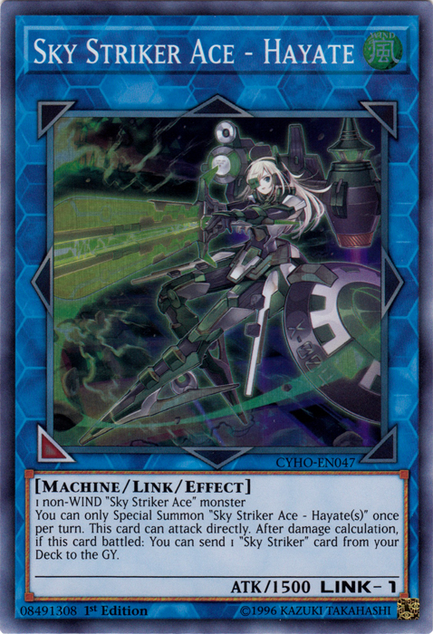 Sky Striker Ace - Hayate [CYHO-EN047] Super Rare | The CG Realm