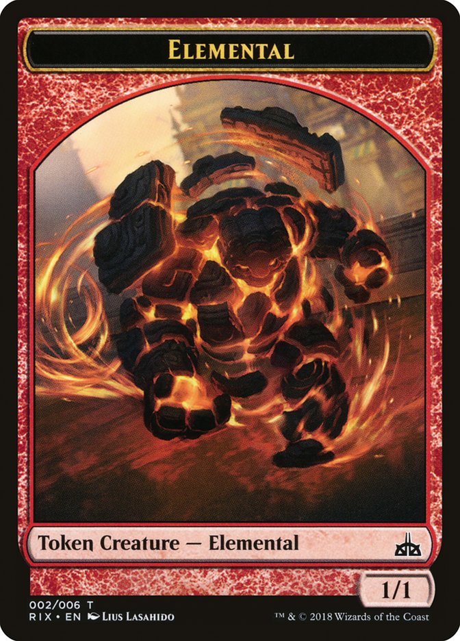 Elemental Token (002/006) [Rivals of Ixalan Tokens] | The CG Realm