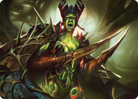 Maze's Mantle Art Card [Phyrexia: All Will Be One Art Series] | The CG Realm