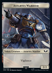 Astartes Warrior // Cherubael Double-Sided Token (Surge Foil) [Warhammer 40,000 Tokens] | The CG Realm