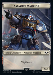 Astartes Warrior // Clue Double-Sided Token (Surge Foil) [Warhammer 40,000 Tokens] | The CG Realm