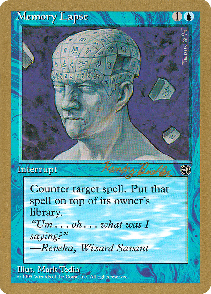 Memory Lapse (Randy Buehler) [World Championship Decks 1998] | The CG Realm