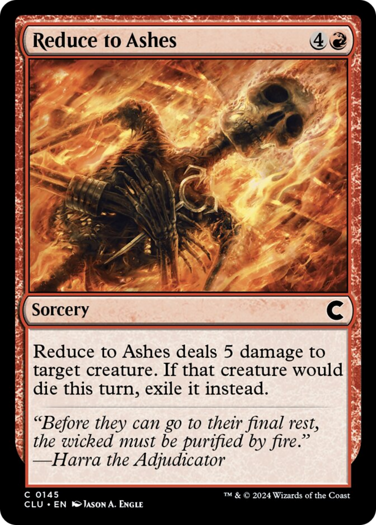 Reduce to Ashes [Ravnica: Clue Edition] | The CG Realm