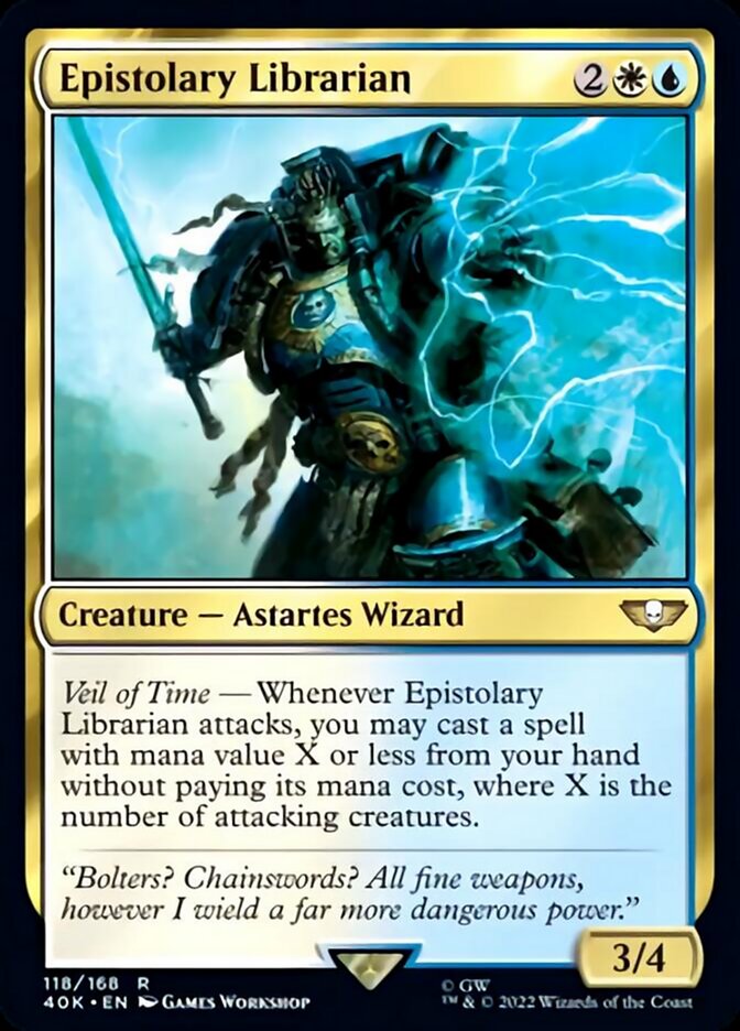 Epistolary Librarian (Surge Foil) [Warhammer 40,000] | The CG Realm