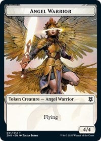 Angel Warrior // Construct Double-Sided Token [Zendikar Rising Tokens] | The CG Realm