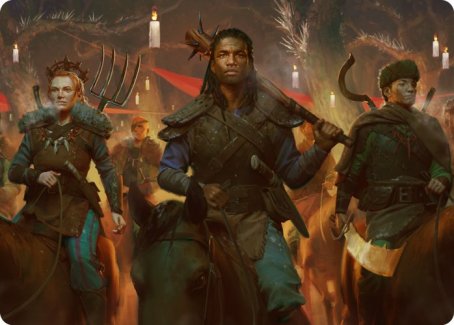 Candlelit Cavalry Art Card [Innistrad: Midnight Hunt Art Series] | The CG Realm