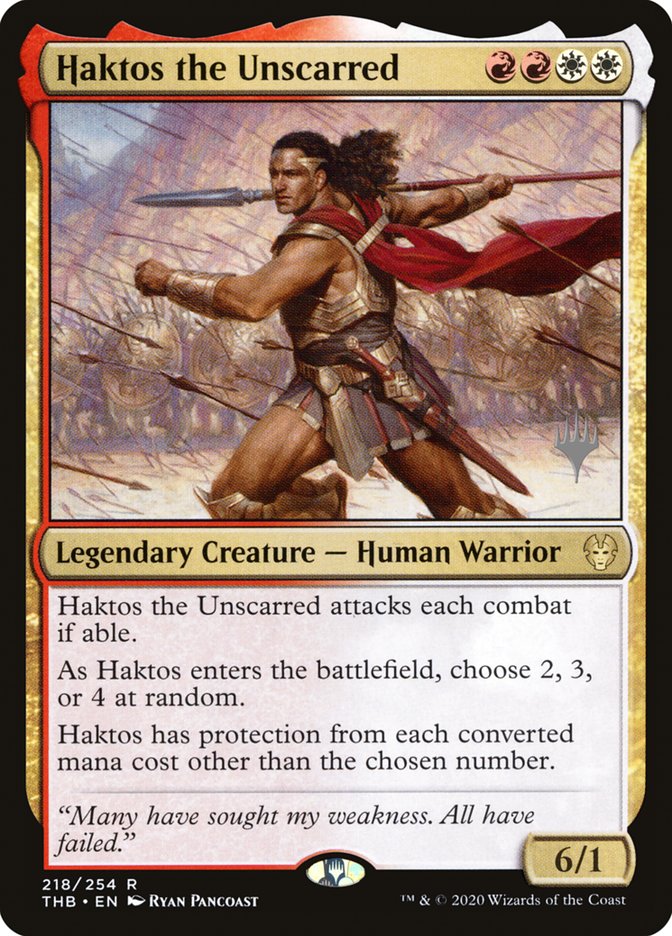 Haktos the Unscarred (Promo Pack) [Theros Beyond Death Promos] | The CG Realm