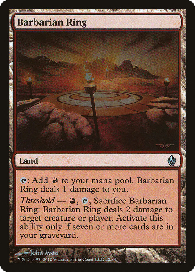 Barbarian Ring [Premium Deck Series: Fire and Lightning] | The CG Realm