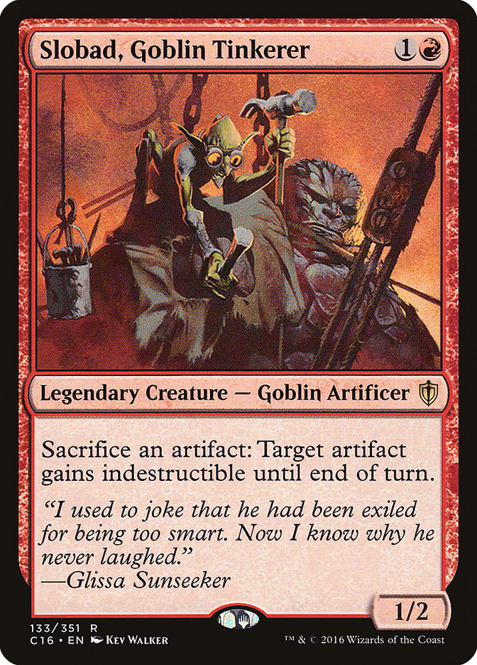 Slobad, Goblin Tinkerer [Commander 2016] | The CG Realm