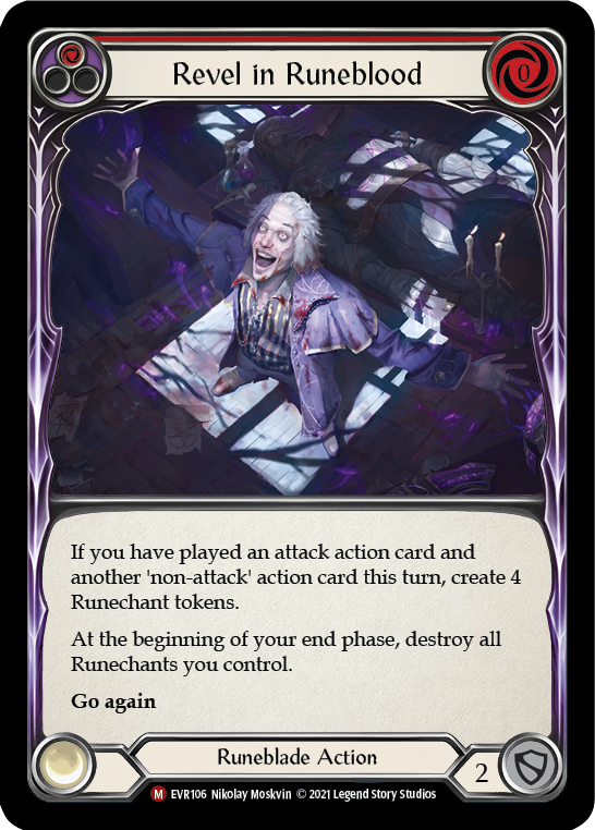 Revel in Runeblood [EVR106] (Everfest)  1st Edition Normal | The CG Realm