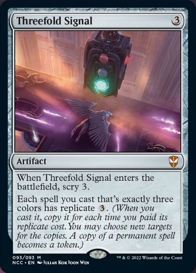 Threefold Signal [Streets of New Capenna Commander] | The CG Realm