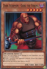 Dark Scorpion - Gorg the Strong [SBCB-EN155] Common | The CG Realm
