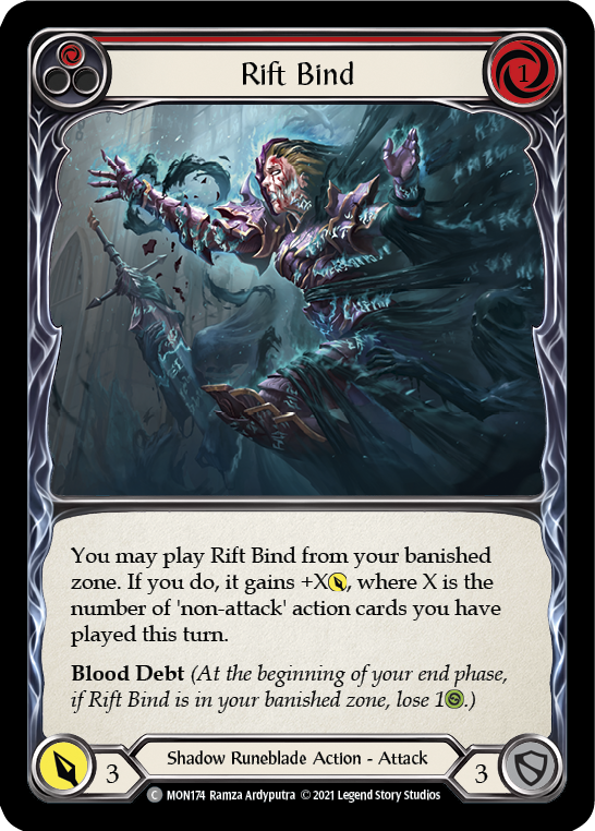 Rift Bind (Red) [MON174] (Monarch)  1st Edition Normal | The CG Realm