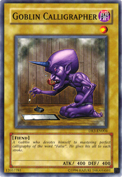 Goblin Calligrapher [DR3-EN004] Common | The CG Realm