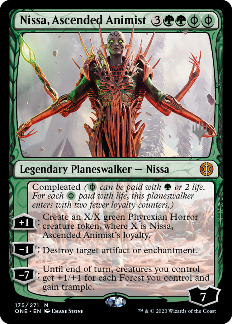 Nissa, Ascended Animist (Promo Pack) [Phyrexia: All Will Be One Promos] | The CG Realm