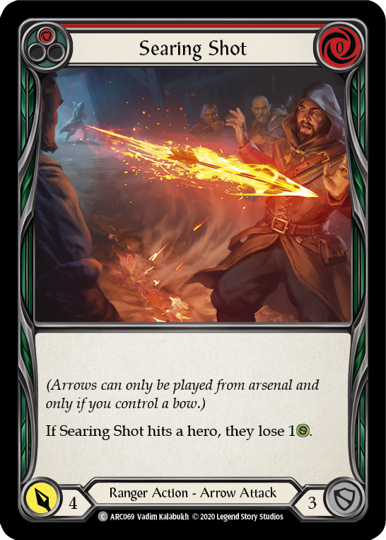 Searing Shot (Red) [U-ARC069] (Arcane Rising Unlimited)  Unlimited Rainbow Foil | The CG Realm