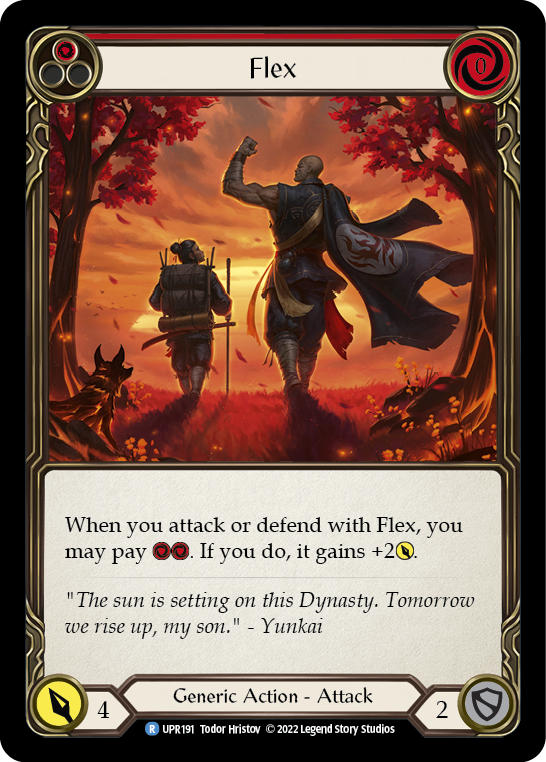 Flex (Red) [UPR191] (Uprising)  Rainbow Foil | The CG Realm