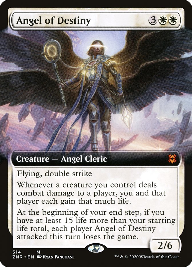Angel of Destiny (Extended Art) [Zendikar Rising] | The CG Realm