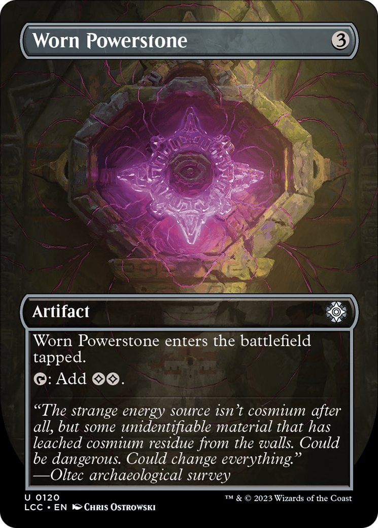 Worn Powerstone (Borderless) [The Lost Caverns of Ixalan Commander] | The CG Realm