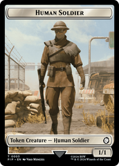 Copy // Human Soldier Double-Sided Token [Fallout Tokens] | The CG Realm
