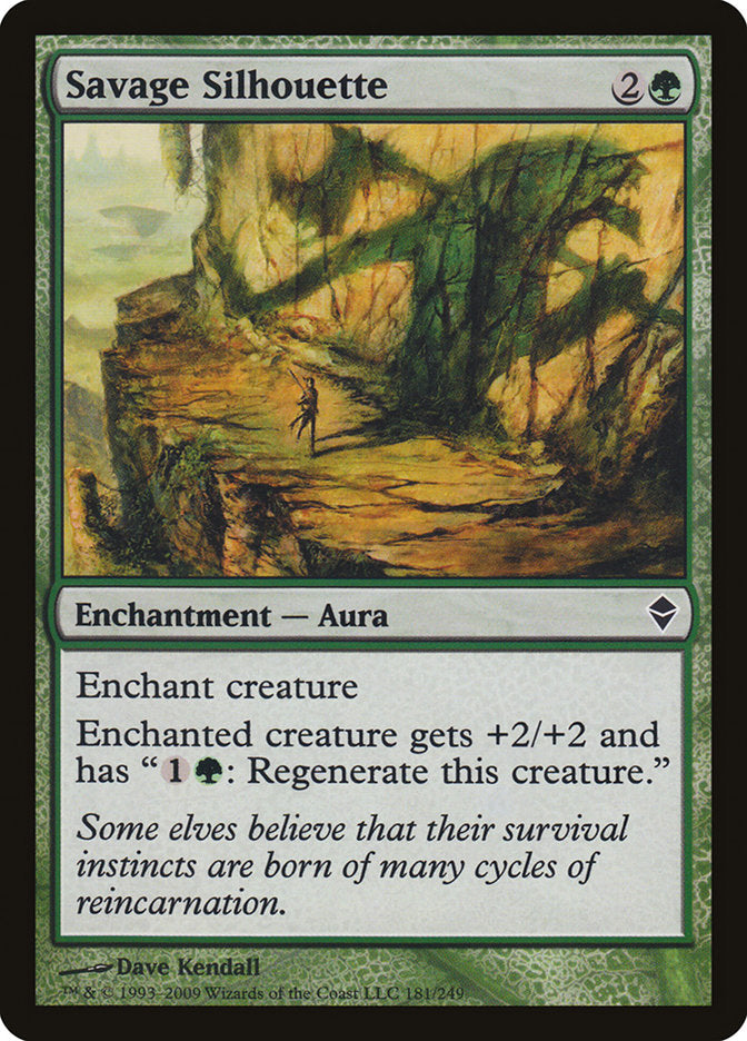 Savage Silhouette [Zendikar] | The CG Realm