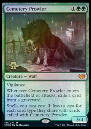 Cemetery Prowler [Innistrad: Crimson Vow Prerelease Promos] | The CG Realm