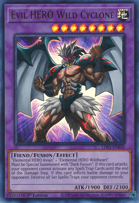 Evil HERO Wild Cyclone [LDS3-EN030] Ultra Rare | The CG Realm