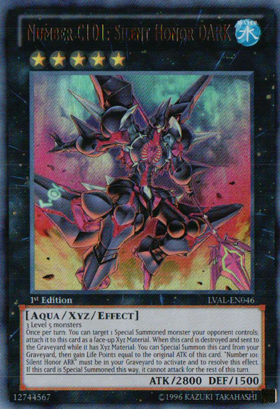 Number C101: Silent Honor DARK [LVAL-EN046] Ultra Rare | The CG Realm
