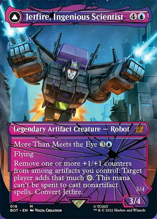 Jetfire, Ingenious Scientist (Shattered Glass) (BOT-018) - Transformers: (convertdfc, shatteredglass) (Borderless)